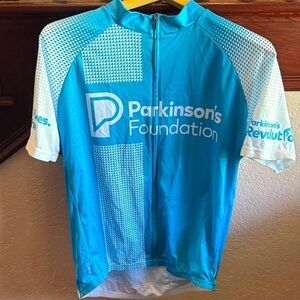 Primal Blue Cycling Jersey Men’s Size XL for Cyclist Athletic Zip Up Bike Shirt